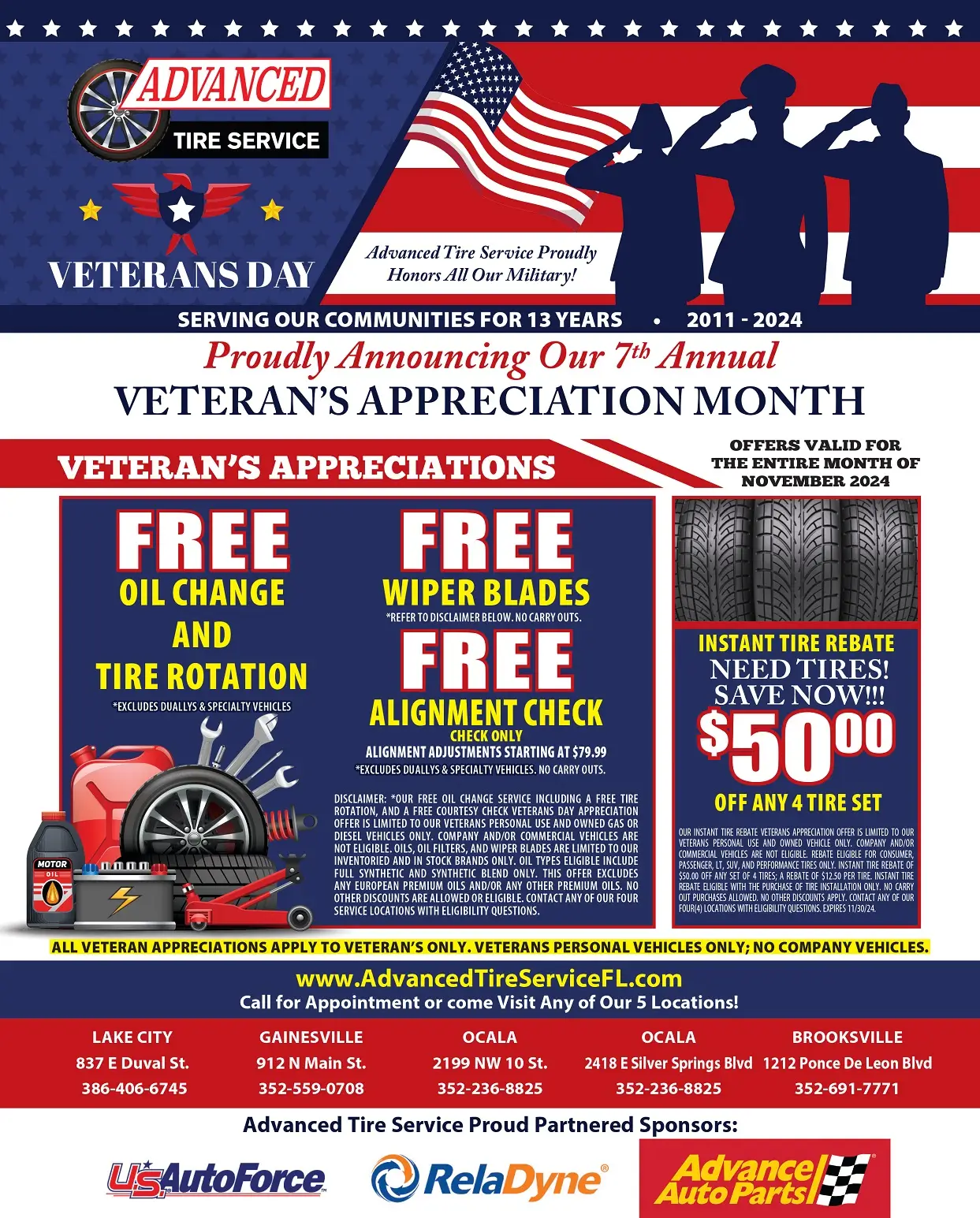 Advanced Tire Service Veterans Event 2024